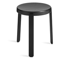 Unit Stool in Black on Ash / Oblivion - Angle 5