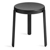 Unit Stool in Black on Ash / Oblivion - Angle 3