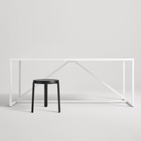 Unit Stool in Black on Ash / Oblivion - Angle 9