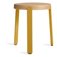 Unit Stool in Golden Ash / Mustard - Angle 4