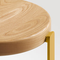 Unit Stool in Golden Ash / Mustard - Angle 8