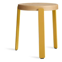 Unit Stool in Golden Ash / Mustard - Angle 6