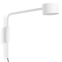 Verge Adjustable Sconce in White - Angle 1