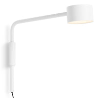Verge Adjustable Sconce in White - Angle 2
