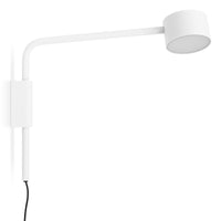 Verge Adjustable Sconce in White - Angle 11