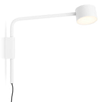 Verge Adjustable Sconce in White - Angle 12