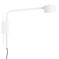 Verge Adjustable Sconce in White - Angle 13
