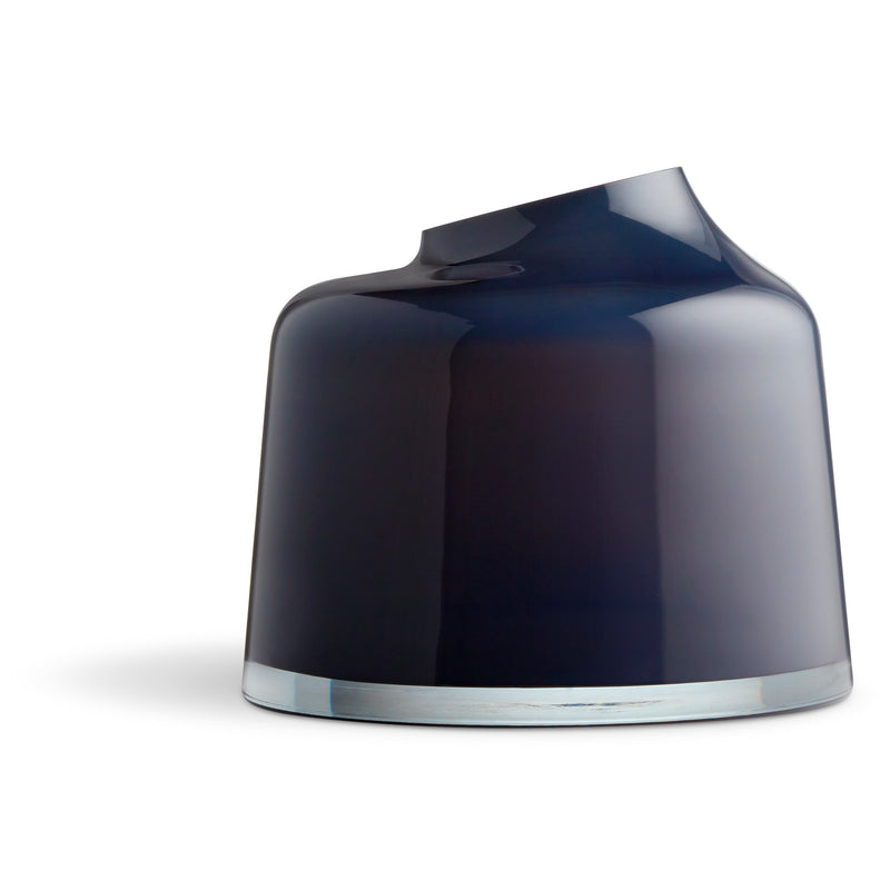 Variant Large Glass Vase en Midnight Blue