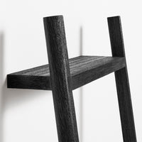 Woodsy Storage Ladder in Black-Stained Acacia - Angle 8