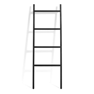 Woodsy Storage Ladder in Black-Stained Acacia - Angle 1
