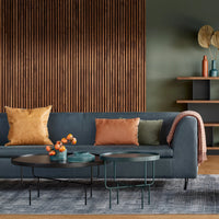 Bonnie 72&quot; Sofa in Ink Leather - Angle 2