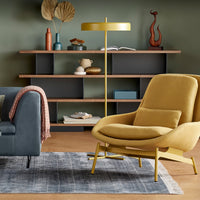 Field Lounge Chair in Tait Blush - Angle 17