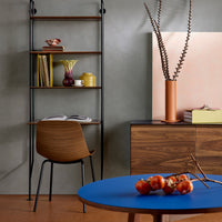 Hitch Bookcase and Desk in Black on Ash - Angle 2
