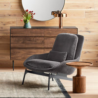 Field Lounge Chair in Tait Blush - Angle 2