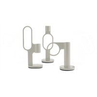 Who Goes There? Candle Holder Shape 4 in Putty - Angle 6