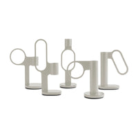 Who Goes There? Candle Holder Shape 1 in Putty - Angle 5