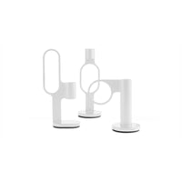 Who Goes There? Candle Holder Shape 3 in White - Angle 6