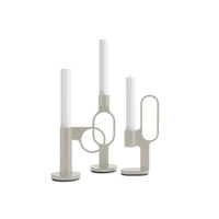 Who Goes There? Candle Holder Shape 4 in Putty - Angle 5