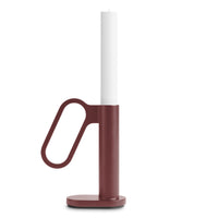Who Goes There? Candle Holder Shape 1 in Oxblood - Angle 1