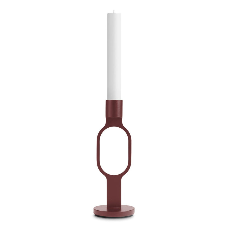 Who Goes There? Candle Holder Shape 2 en Oxblood