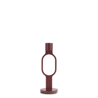 Who Goes There? Candle Holder Shape 2 in Oxblood - Angle 2