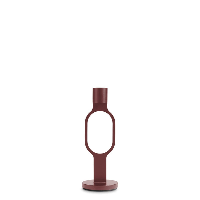 Who Goes There? Candle Holder Shape 2 en Oxblood