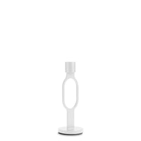 Who Goes There? Candle Holder Shape 2 in White - Angle 3
