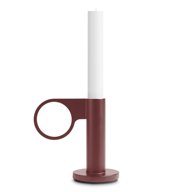 Who Goes There? Candle Holder Shape 4 in Oxblood