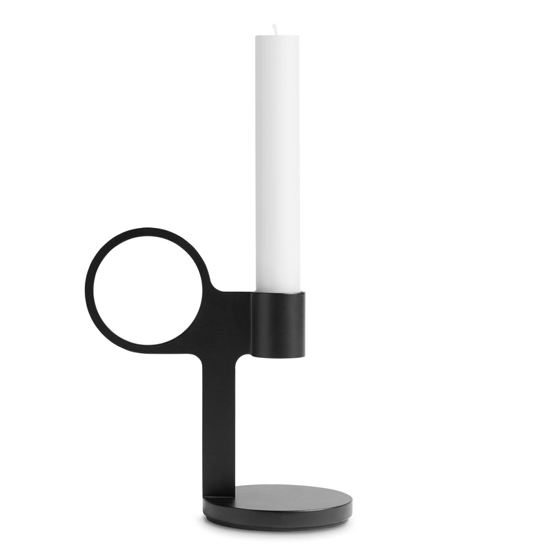 Who Goes There? Candle Holder Shape 5 in Black