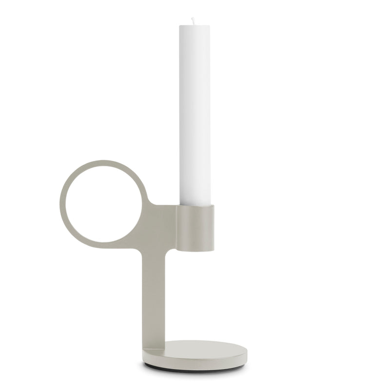 Who Goes There? Candle Holder Shape 5 in Putty - Angle 1