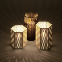 Wink Medium Lantern in Black - Angle 10
