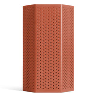 Wink Large Lantern in Tomato - Angle 1