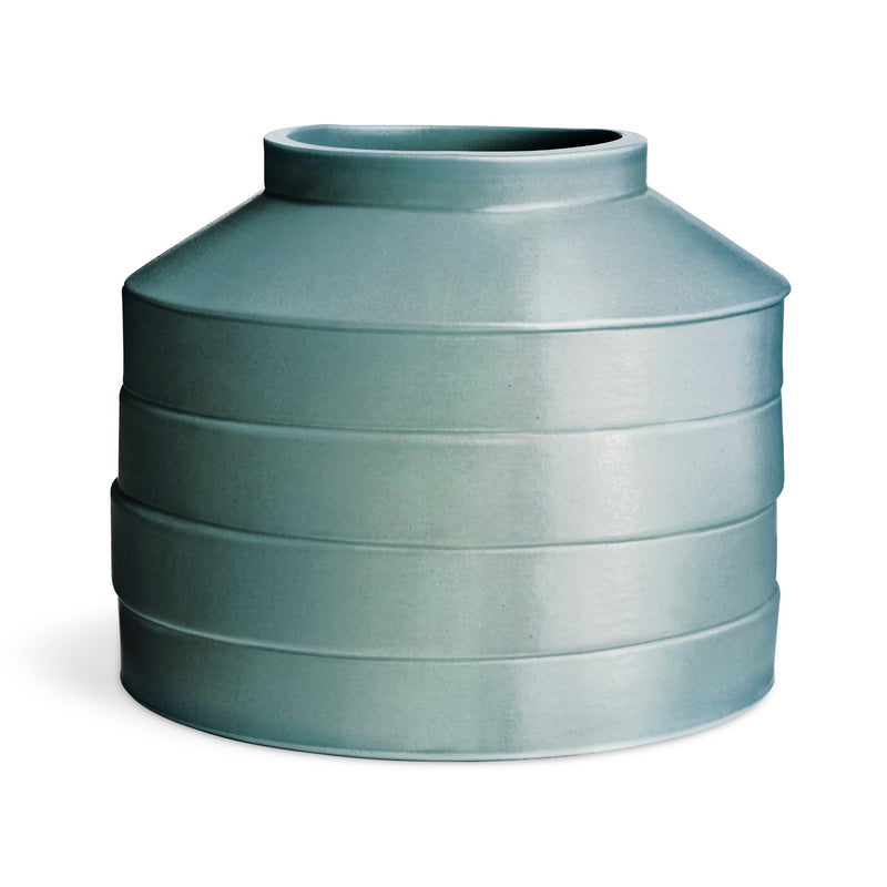 Wonk Vase Shape 2 in Ocean - Angle 1