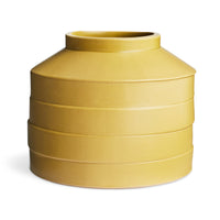 Wonk Vase Shape 2 in Ochre - Angle 1