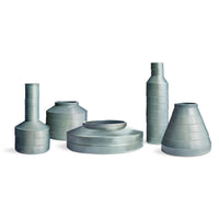 Wonk Vase Shape 4 in Ocean - Angle 2
