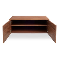 Wonder Wall 2.0 2 Door Cabinet in Walnut - Angle 3