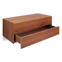 Wonder Wall 2.0 2 Drawer Cabinet in Walnut - Angle 7