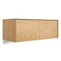 Wonder Wall 2.0 2 Door Cabinet in White Oak - Angle 4