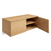 Wonder Wall 2.0 2 Door Cabinet in White Oak - Angle 6