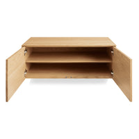 Wonder Wall 2.0 2 Door Cabinet in White Oak - Angle 3