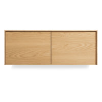 Wonder Wall 2.0 2 Door Cabinet in White Oak - Angle 1