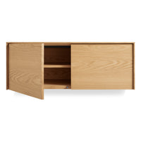 Wonder Wall 2.0 2 Door Cabinet in White Oak - Angle 2