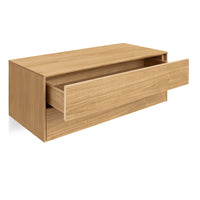 Wonder Wall 2.0 2 Drawer Cabinet in White Oak - Angle 9