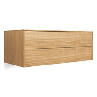 Wonder Wall 2.0 2 Drawer Cabinet in White Oak - Angle 7