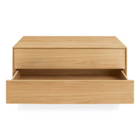Wonder Wall 2.0 2 Drawer Cabinet in White Oak - Angle 6