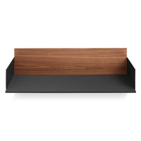 Wonder Wall 2.0 Shelf in Walnut / Oblivion - Angle 2