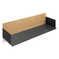 Wonder Wall 2.0 Shelf in White Oak / Oblivion - Angle 4