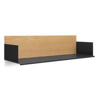 Wonder Wall 2.0 Shelf in White Oak / Oblivion - Angle 3