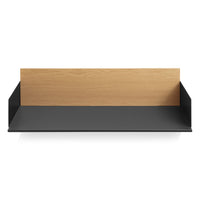 Wonder Wall 2.0 Shelf in White Oak / Oblivion - Angle 2