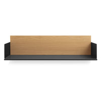 Wonder Wall 2.0 Shelf in White Oak / Oblivion - Angle 1